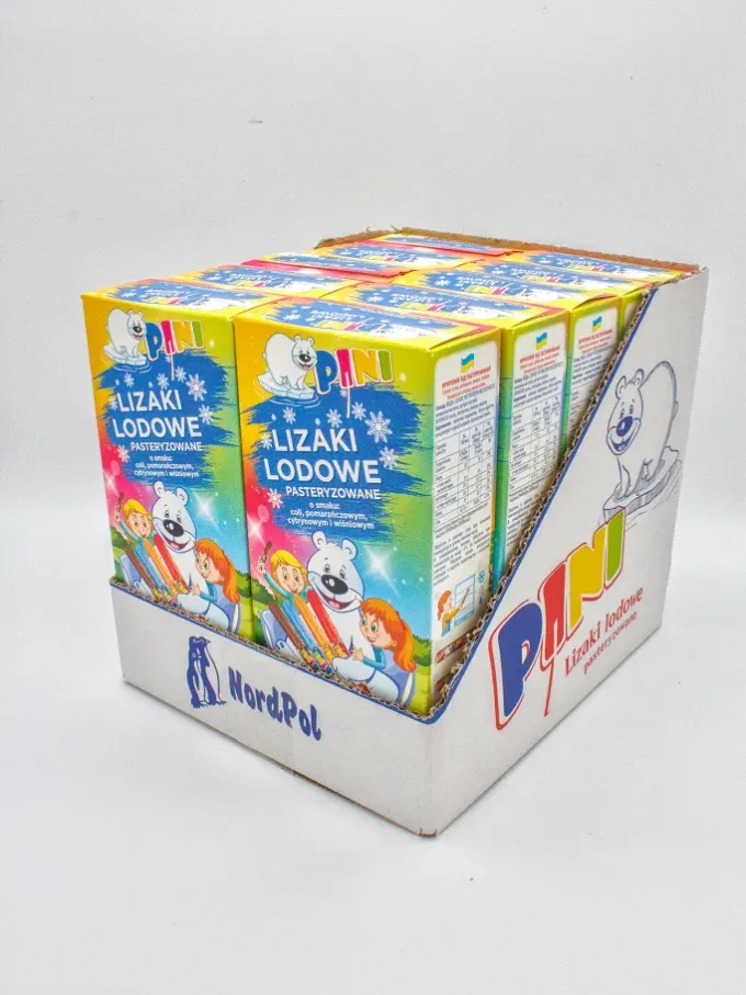 Lizaczki lodowe PINI 8szt. x10 opakowań