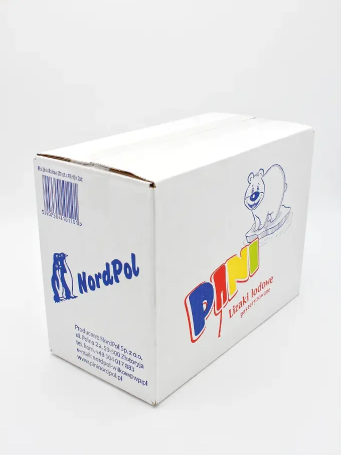 Lizaczki lodowe pini kartonik z dwoma tubami