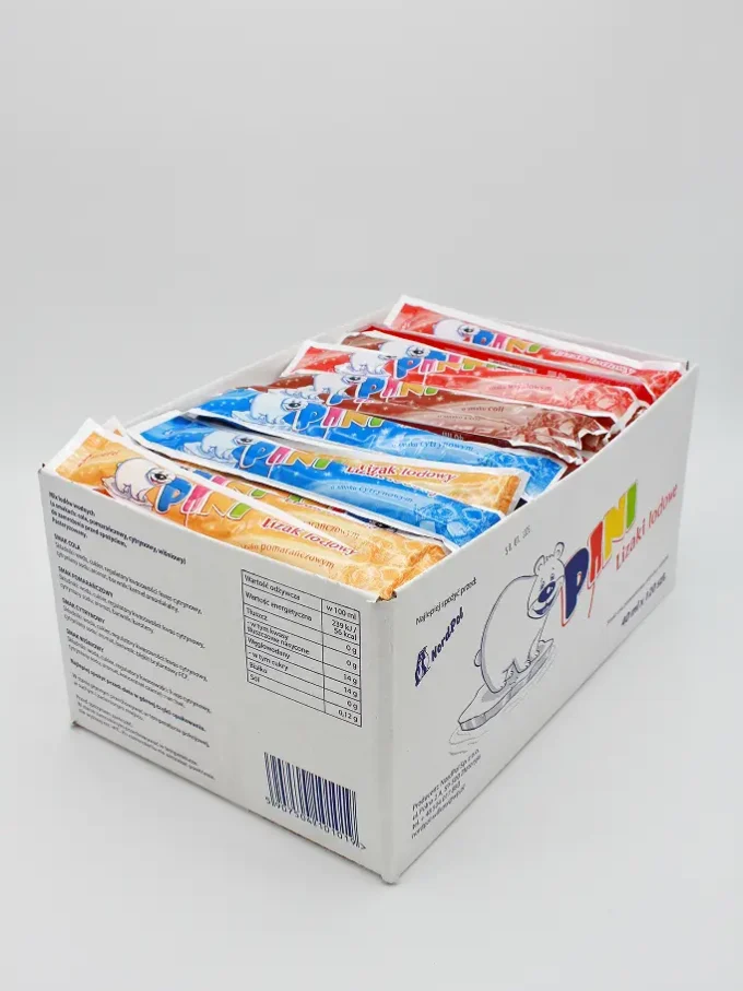 Lizaczki lodowe pini kartonik 120 szt.